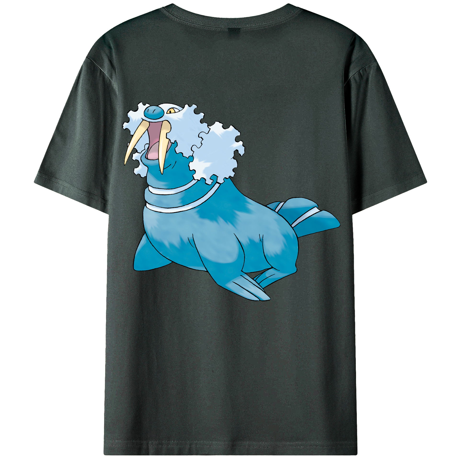 （画像用） ポケットモンスター Pokémon 綿100％ メンズ半袖Tシャツ（バックプリント） 通気性